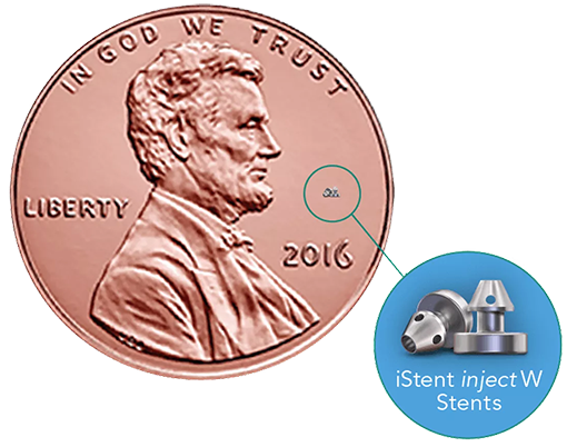 iStent for Glaucoma treatment actual size comparison